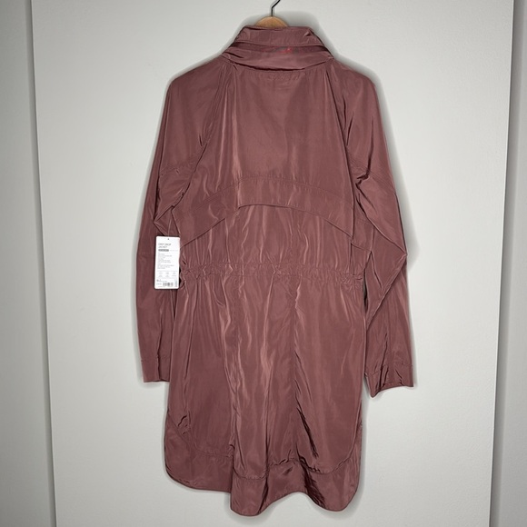 Athleta Drip Drop Rain Jacket in Mauve Brown Size XL Tall NWT - Picture 9 of 13